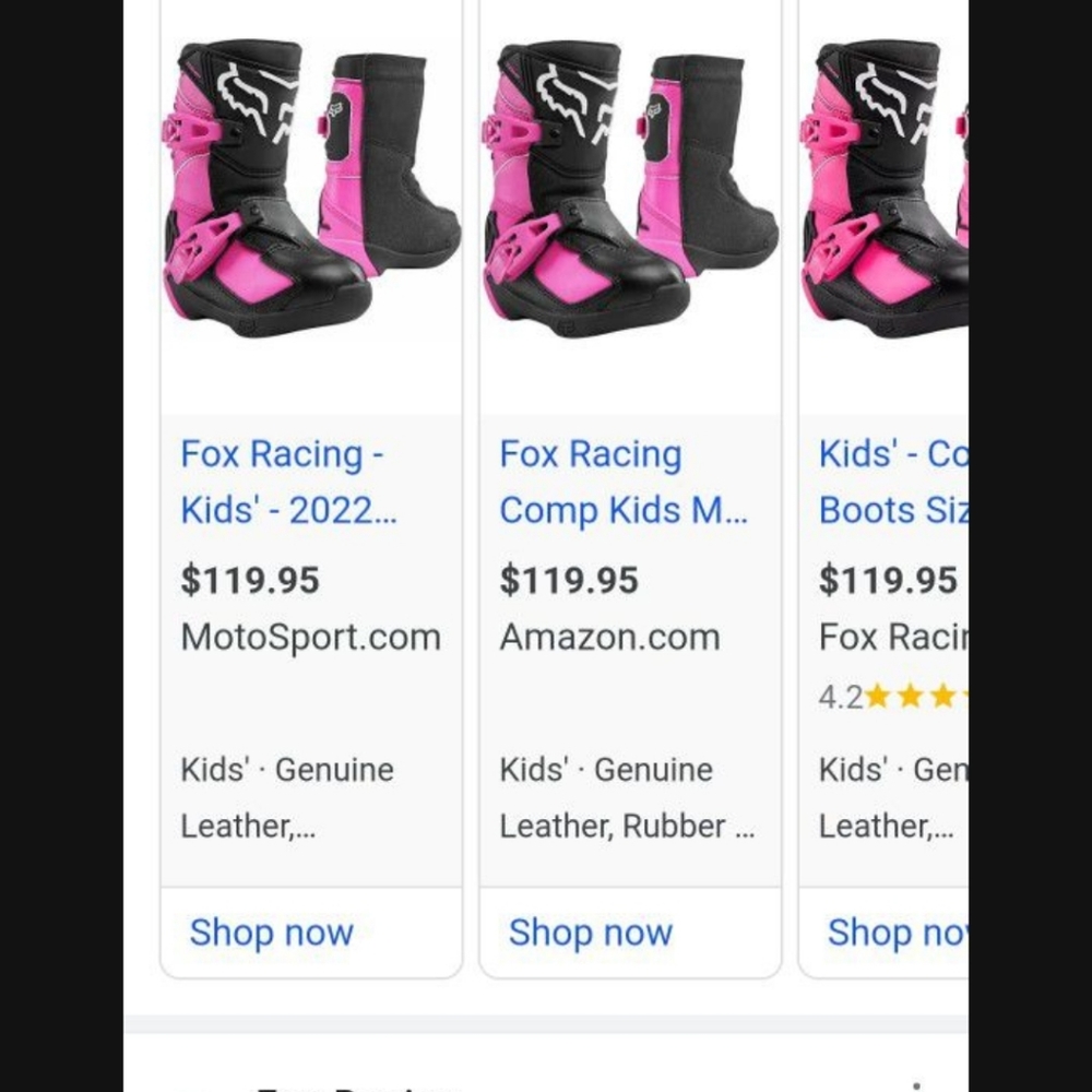 SOLD.  Fox little girl riding boots size 12.  Wore them 1x. Great condition.
